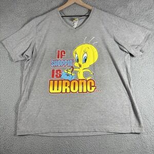 Vintage 90s Looney Tunes Tweety Bird Double Sided T-shirt XL ? Size Is Unknown